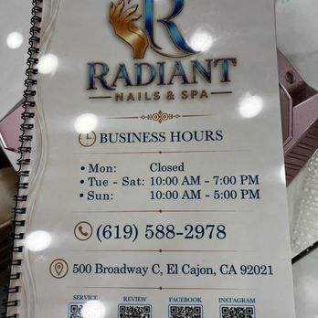 Radiant Nails & Spa - Nail Salons Near Me - El Cajon, California