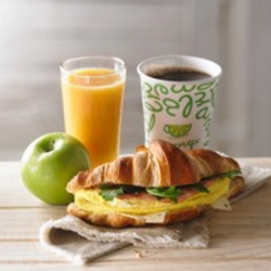 La Prep - Croissant Sandwich for Breakfast and Coffee.. Delicious
