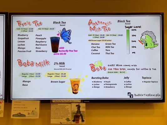 Menu photo 2 TeaRex Bubble Tea Cafe Skokie, IL Menu photo 2 TeaRex Bubble Tea Cafe Skokie, IL