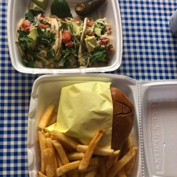 Alexander Burger Company - Chicken tacos & alligator pear avocado burger - Burgers Near Me - Cushing, Texas