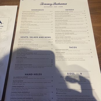 Tommy Bahama - Menus - Seafood Near Me - Naples, Florida Tommy Bahama - Menus - Seafood Near Me - Naples, Florida