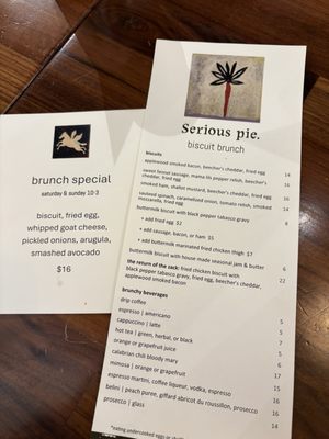 Menu photo 1 Serious Pie Totem Lake Kirkland, WA