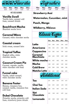 Menu photo 1 Beachy Bean Bar Saucier, MS