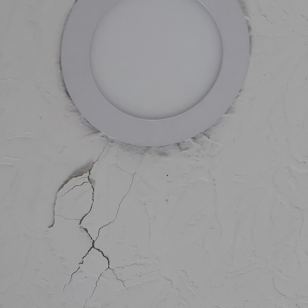 A dent appeared in our roof after they walked on our roof, which they did patch after a 3 weeks.
