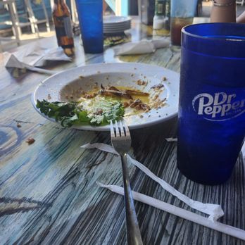 Rick's Reef - Empty lobster fri plate because we forgot to take the picture at first - Seafood Near Me - St. Pete Beach, Florida