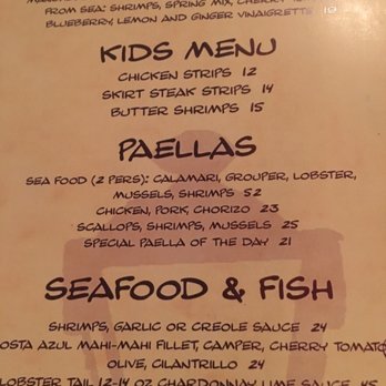 Sanse 152 - Menu - Seafood Near Me - Old San Juan, Puerto Rico Sanse 152 - Menu - Seafood Near Me - Old San Juan, Puerto Rico
