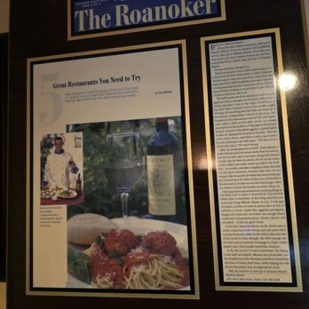 Mamma Maria's - A framed article from The Roanoker. - Pizza Near Me - Salem, Virginia