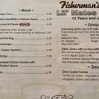 Fisherman's Inn Restaurant - Kids menu - Seafood Near Me - Grasonville, Maryland Fisherman's Inn Restaurant - Kids menu - Seafood Near Me - Grasonville, Maryland