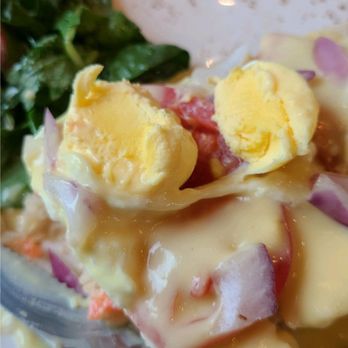 First Watch - hard boiled poached eggs on my eggs benedict?! - Breakfast & Brunch Near Me - Winston-Salem, North Carolina