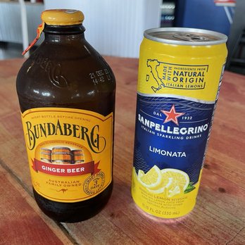 Lobster Lab - Ginger beer and limonata San Pellegrino - Sandwiches Near Me - Carlsbad, California