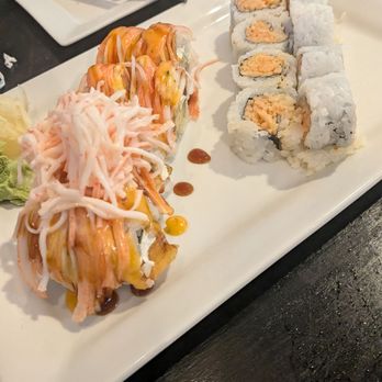 Sushi Nami - Doggy dog roll and spicy crab roll - Sushi Bars Near Me - Kansas City, Missouri