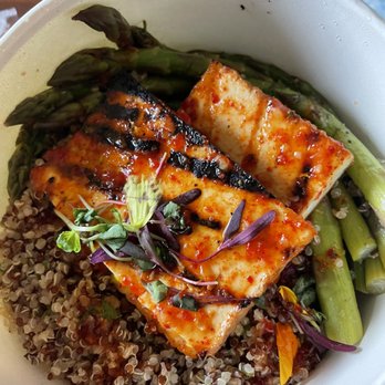 Urban Plates - Chili Grazed Tofu Bowl - New American Near Me - Long Beach, California Urban Plates - Chili Grazed Tofu Bowl - New American Near Me - Long Beach, California