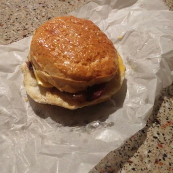 The Donut Shop - Bacon egg and cheese biscuit - Donuts Near Me - Stonewall, Louisiana