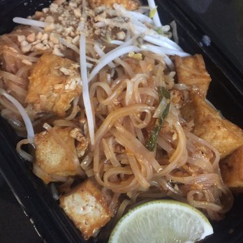 Monsoon Siam - Pad thai with tofu - delivery portion - Thai Near Me - Madison, Wisconsin Monsoon Siam - Pad thai with tofu - delivery portion - Thai Near Me - Madison, Wisconsin