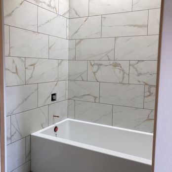 Columbia River Tile & Stone - Here is our tiled bathroom! - General Contractors Near Me