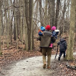 Might have to carry the toddlers if you don't bring a stroller or carrier. It's like 2 mi?? Give or take.