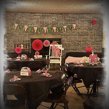 The Front 9 - a room with tables, chairs, and decorations - Golf Near Me - Kansas, Ohio The Front 9 - a room with tables, chairs, and decorations - Golf Near Me - Kansas, Ohio