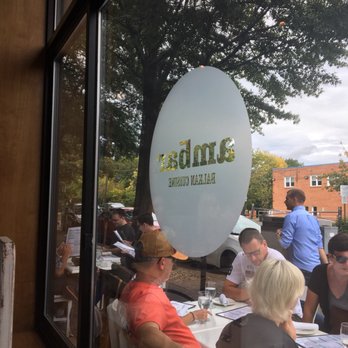 AMBAR Restaurant, Clarendon - Busy busy brunch time. Get pork neck and fried catfish sliders! - Modern European Near Me - Arlington, Virginia
