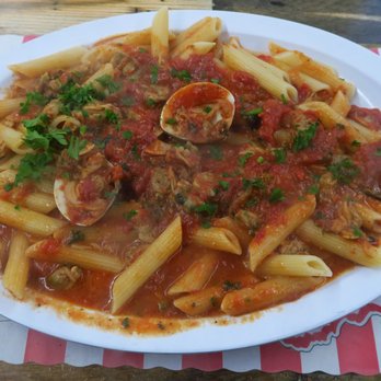 Ciccio's Pizza - Penne w/ Red Clam Sauce served in style, very delicious. - Pizza Near Me - South Plainfield, New Jersey Ciccio's Pizza - Penne w/ Red Clam Sauce served in style, very delicious. - Pizza Near Me - South Plainfield, New Jersey