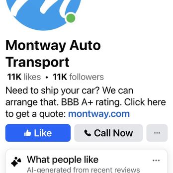 Montway Auto Transport - Wen page for the company - Vehicle Shipping Near Me - Schaumburg, Illinois Montway Auto Transport - Wen page for the company - Vehicle Shipping Near Me - Schaumburg, Illinois