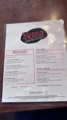 Menu photo 2 Nonna Bartolotta's Milwaukee, WI