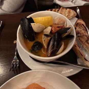 Feast Raw Bar & Bistro - Steamed Clams & Mussels - delicious broth and mussels! - New American Near Me - Bozeman, Montana
