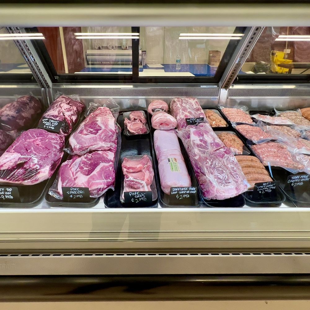My Corner Butcher - a variety of meat in a display case - Meat Shops Near Me - Elizabeth City, North Carolina