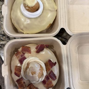 Next Dough Neighbor - Lemon meringue & maple bacon.  Yum! - Donuts Near Me - Camas, Washington