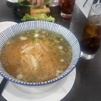 Pho Redbo - Pho just noodles and no beef and spring rolls and a coke. - Vietnamese Near Me - Westminster, California