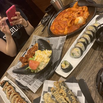 Danji - awesome spread -- perfect for sharing with a bunch of friends - Korean Near Me - Buford, Georgia