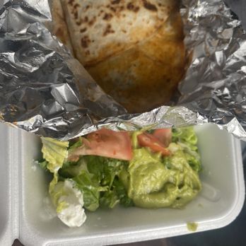 Vanessa’s Sabor Latino - This is a Birria quesadilla again with no sauce for quesadillas or salad you see in the pic. - New Mexican Cuisine Near Me - Bryans Road, Maryland