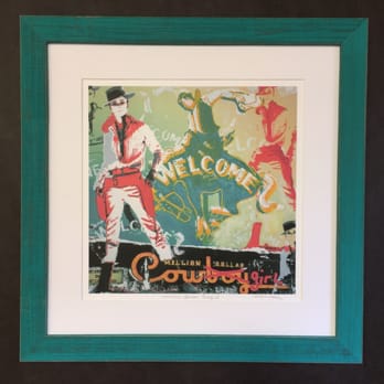 Full Circle Frameworks - A little flare to this print. Country green frame with a white mat. Perfect fit! - Art Galleries Near Me - Jackson, Wyoming