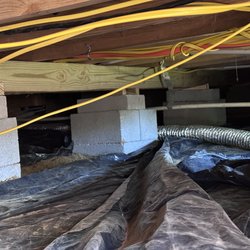 High Status Renovation - New pier and beam and plastic barrier