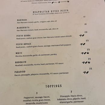 Floralia - Menu - Italian Near Me - Honolulu, Hawaii