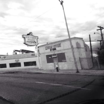 Better Made Potato Chips - a black and white photo of a street corner - Specialty Food Near Me - Detroit, Michigan