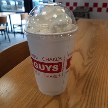 Five Guys - Chocolate milkshake - Burgers Near Me - Augusta, Georgia Five Guys - Chocolate milkshake - Burgers Near Me - Augusta, Georgia