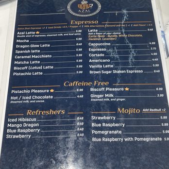 Azal Coffee - Menu - Coffee & Tea Near Me - Forest Hills, New York