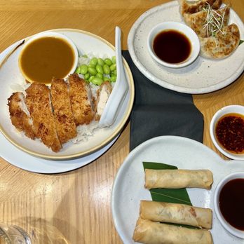 Ping Pong - Crispy duck spring rolls, Beef gyoza, Chicken katsu bowl - Dim Sum Near Me - London, XGL Ping Pong - Crispy duck spring rolls, Beef gyoza, Chicken katsu bowl - Dim Sum Near Me - London, XGL