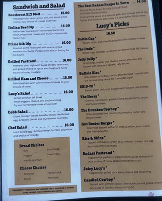 Menu photo 6 Lucy's Bar and Grill Chino Valley, AZ Menu photo 6 Lucy's Bar and Grill Chino Valley, AZ