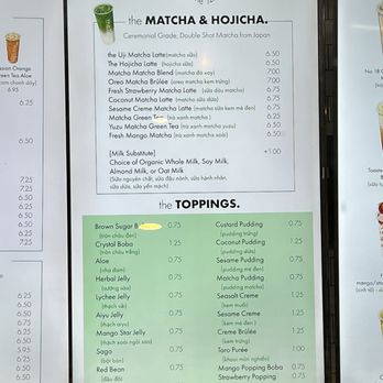 The Tea - Menu (2/5) - Bubble Tea Near Me - Falls Church, Virginia