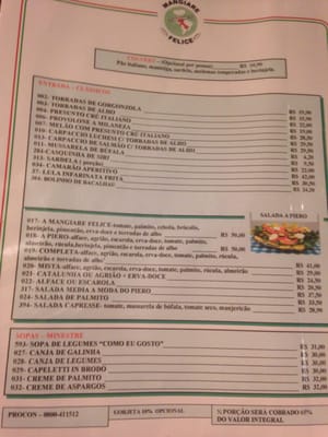 Menu photo 4 Mangiare Felice Curitiba, PR Menu photo 4 Mangiare Felice Curitiba, PR
