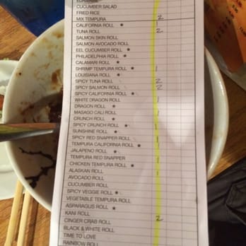 Zen Sushi & Grill - All you can eat menu. - Sushi Bars Near Me - McKinney, Texas