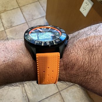 Watch Doc - Very happy with my replacement band for my Alpina. The orange pops this watch and compliments the orange on the dial and hands. - Watches Near Me - Burbank, California