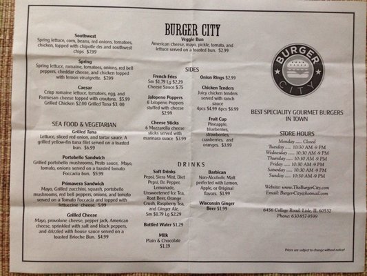 Menu photo 3 Burger City Lisle, IL Menu photo 3 Burger City Lisle, IL