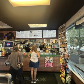 Dave's Dogs Grill - Inside Register and full menu area - Hot Dogs Near Me - Santa Barbara, California