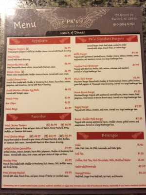 Menu photo 7 PK's Grill And Pub Raeford, NC Menu photo 7 PK's Grill And Pub Raeford, NC