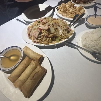 Dave Wong's Restaurant - Egg Rolls (Chicken) Mongolian Beef - Chinese Near Me - Stockton, California