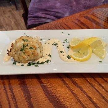 Montano's Restaurant - "Crab Cake" (house-made jumbo lump crab, citrus aioli) - Italian Near Me - North Truro, Massachusetts Montano's Restaurant - "Crab Cake" (house-made jumbo lump crab, citrus aioli) - Italian Near Me - North Truro, Massachusetts