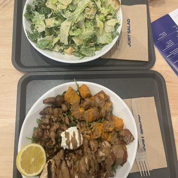 Just Salad - Paramus - Hot Honey Harvest and Cesar Chicken Caesar - Salad Near Me - Paramus, New Jersey