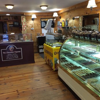 The Chocolate Express - a display of chocolates and pastries - Candy Stores Near Me - Blue Ridge, Georgia The Chocolate Express - a display of chocolates and pastries - Candy Stores Near Me - Blue Ridge, Georgia